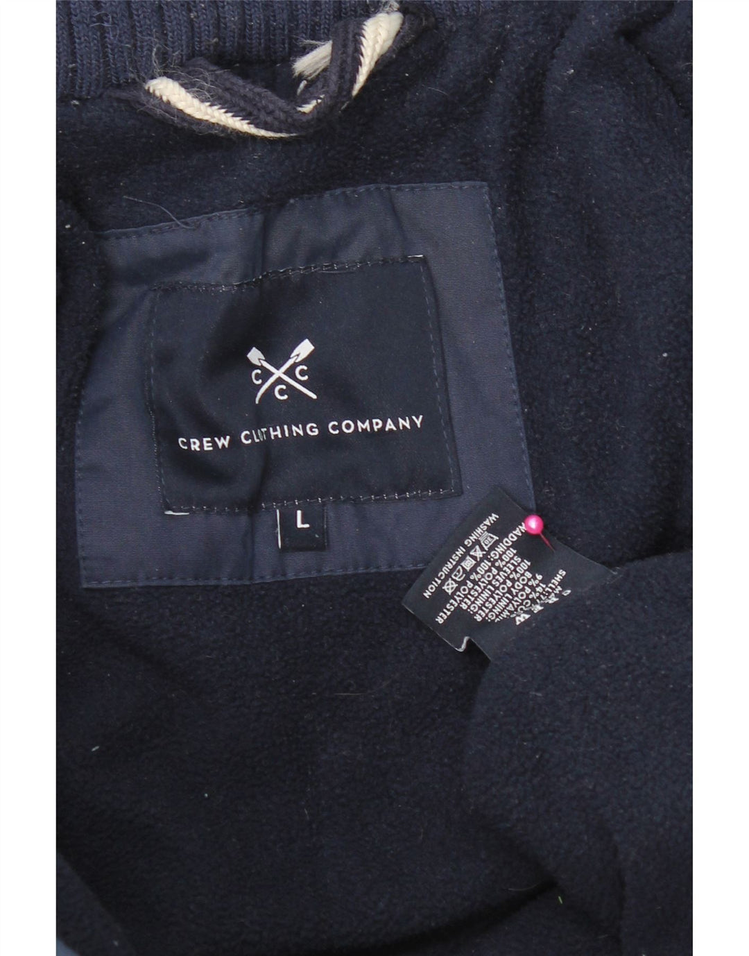 Мужская стеганая куртка Crew Clothing UK 40, большой темно-синий хлопок