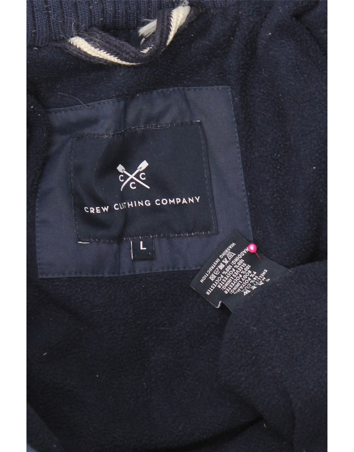 Мужская стеганая куртка Crew Clothing UK 40, большой темно-синий хлопок