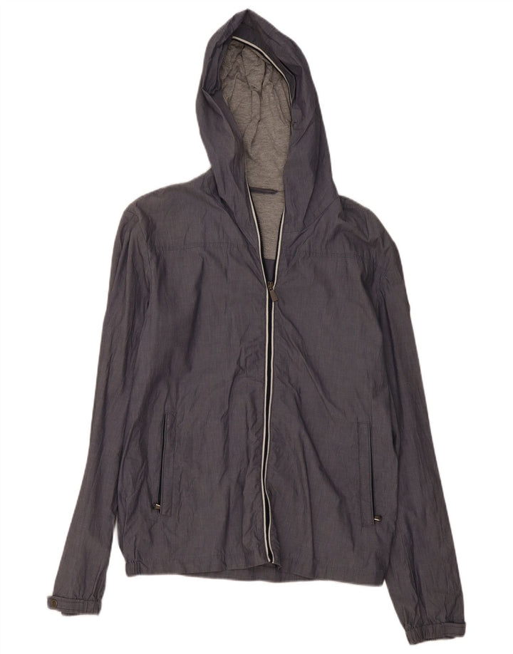 Мужская ветровка с капюшоном Trussardi Jeans IT 48 Medium Grey