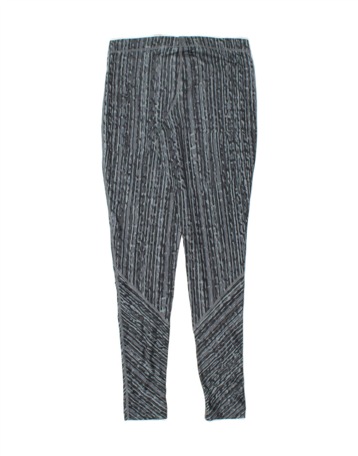 NIKE Womens Leggings UK 6 XS  Grey Striped Polyester Vintage Nike and Second-Hand Nike from Messina Hembry 