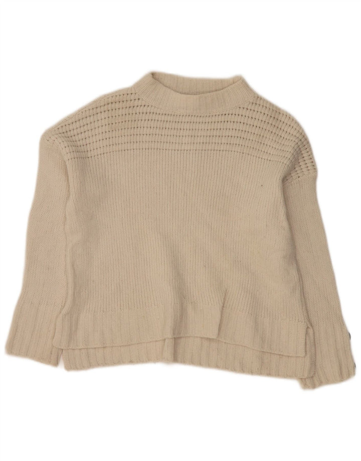 Женский джемпер с высоким воротником MASSIMO DUTTI UK 6 XS Off White