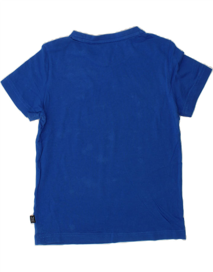 PUMA Boys Graphic T-Shirt Top 7-8 Years Blue Cotton Vintage Puma and Second-Hand Puma from Messina Hembry 