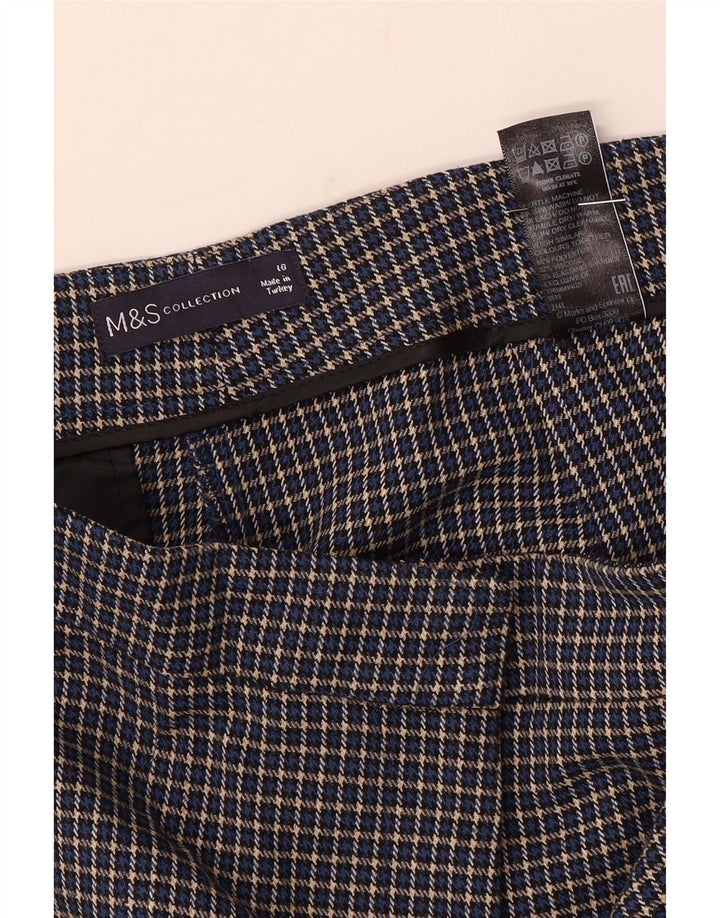 Женские укороченные брюки Marks & Spencer UK 10, маленькие W28 L25, синие