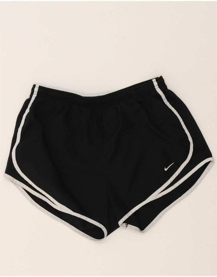 NIKE Womens Dri Fit Sport Shorts UK 12 Medium Black Polyester Vintage Nike and Second-Hand Nike from Messina Hembry 