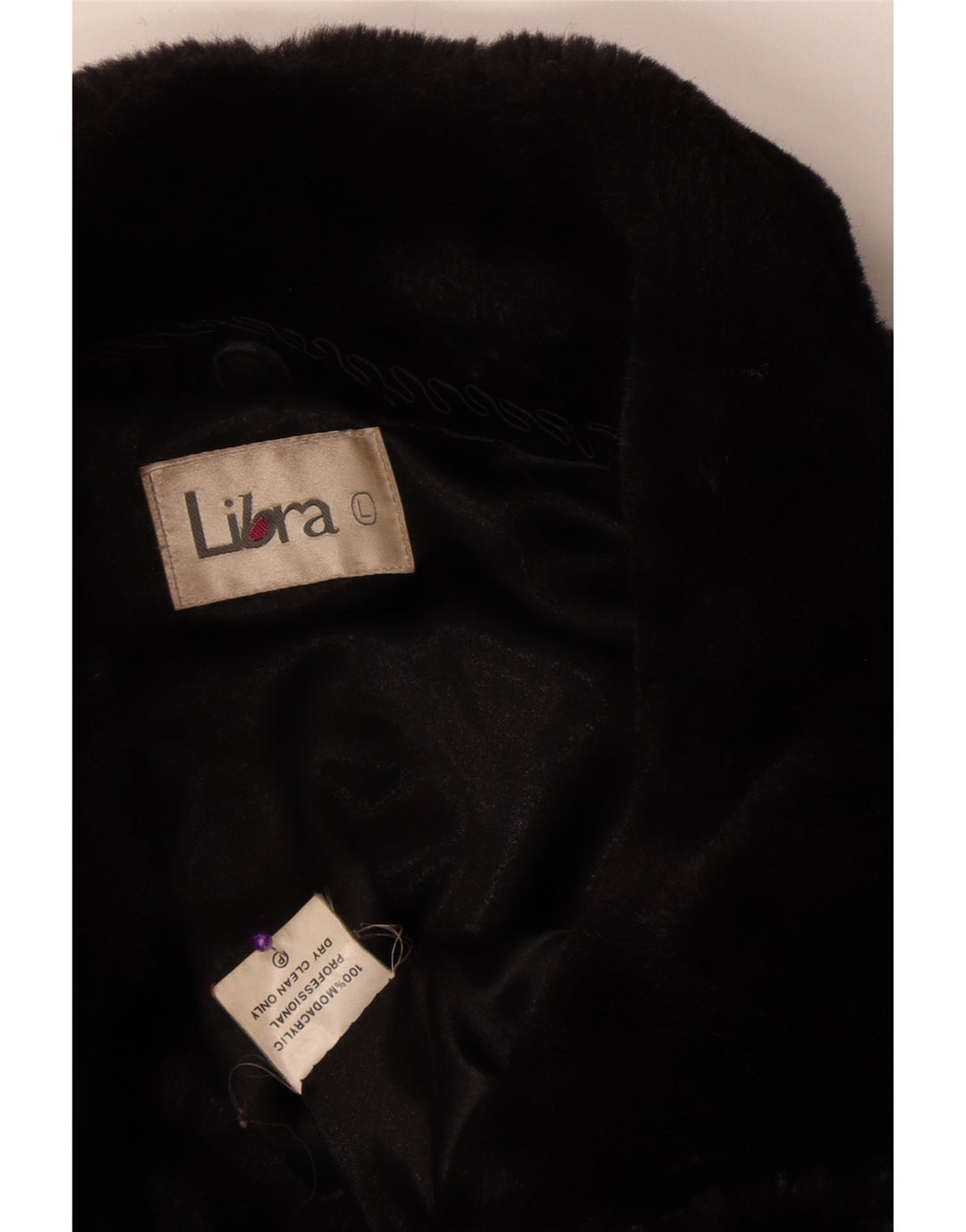 Женское пальто из искусственного меха Libra UK 16, большой черный модакрил