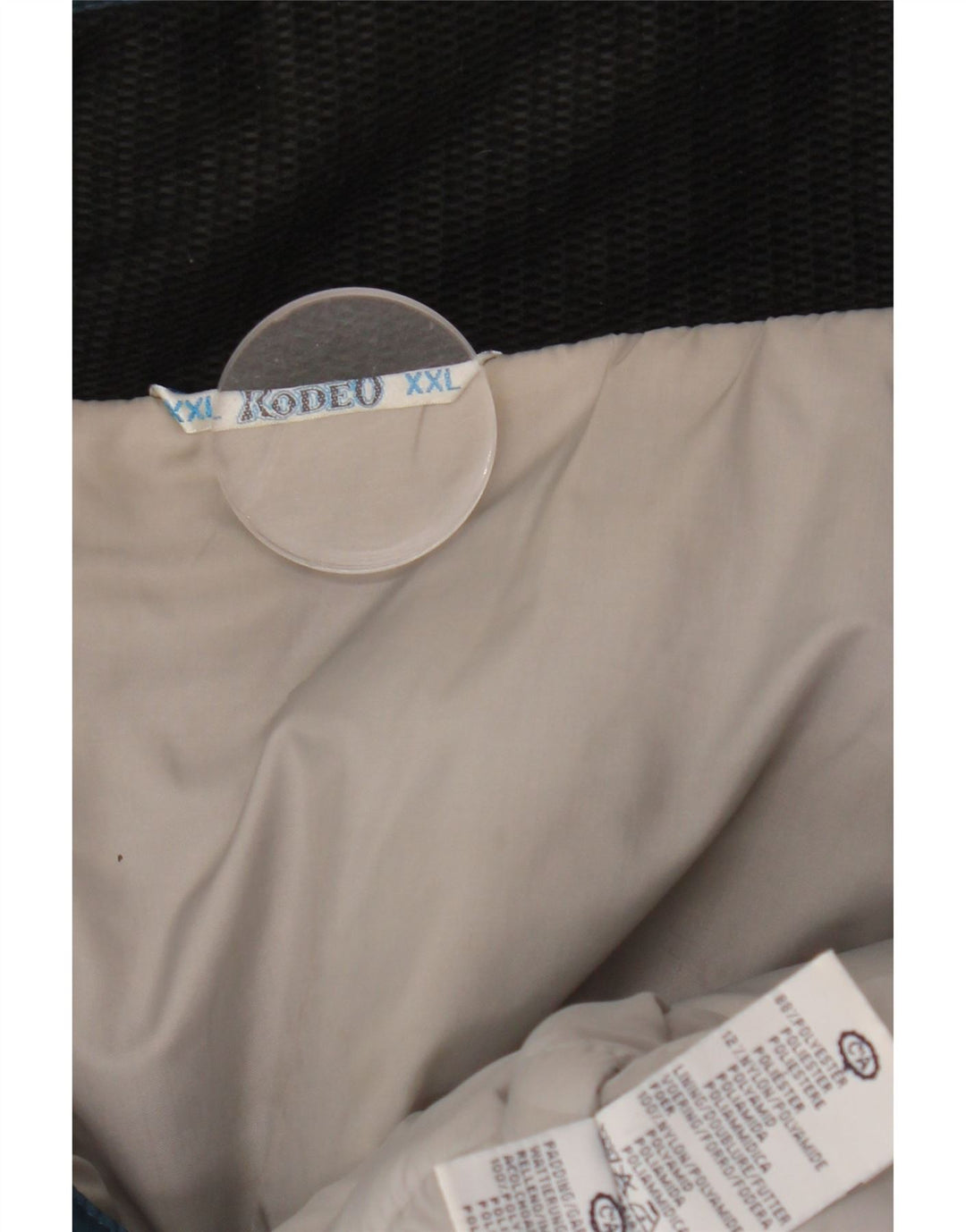 Мужская ветровка на молнии C&A UK 44 2XL синяя зимняя из полиэстера с цветными блоками