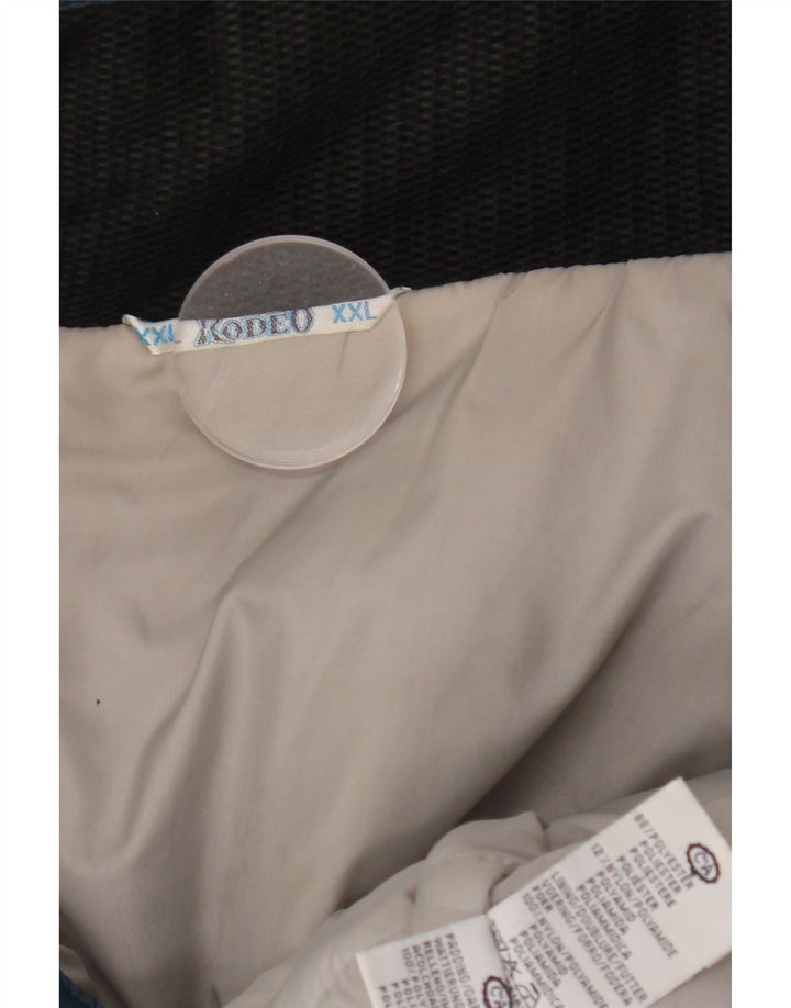 Мужская ветровка на молнии C&A UK 44 2XL синяя зимняя из полиэстера с цветными блоками