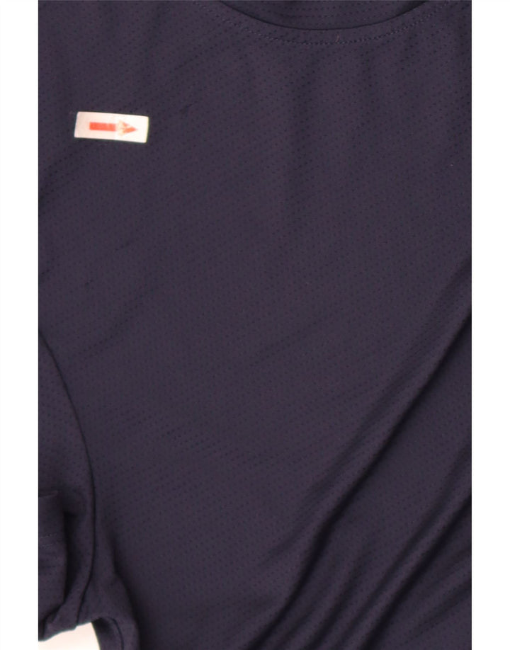 Adidas Mens Aeroready Футболка Верх Среднего Темно-Синего Полиэстера
