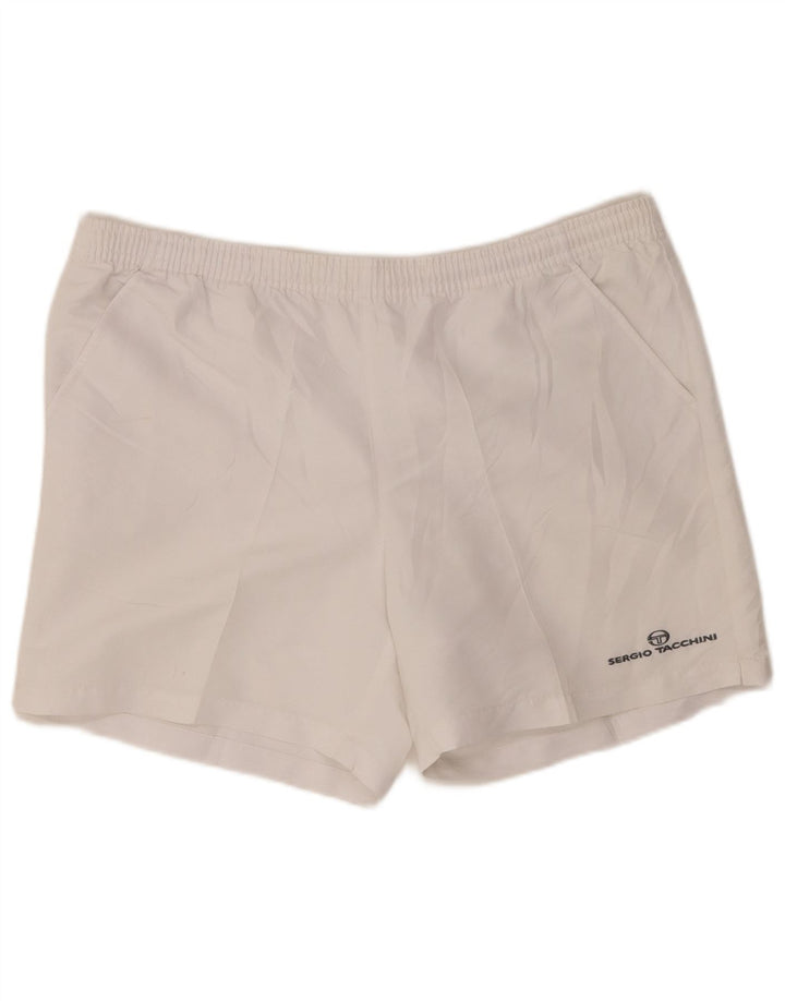 SERGIO TACCHINI Мужские спортивные шорты XL, белый полиэстер