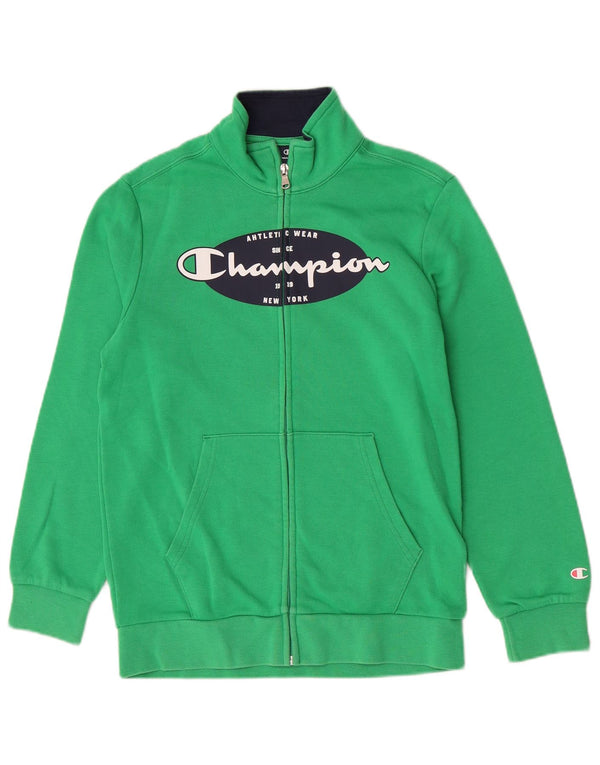 Спортивный костюм Champion для мальчиков с графическим рисунком, верхняя куртка, 11–12 лет, большой зеленый спортивный костюм