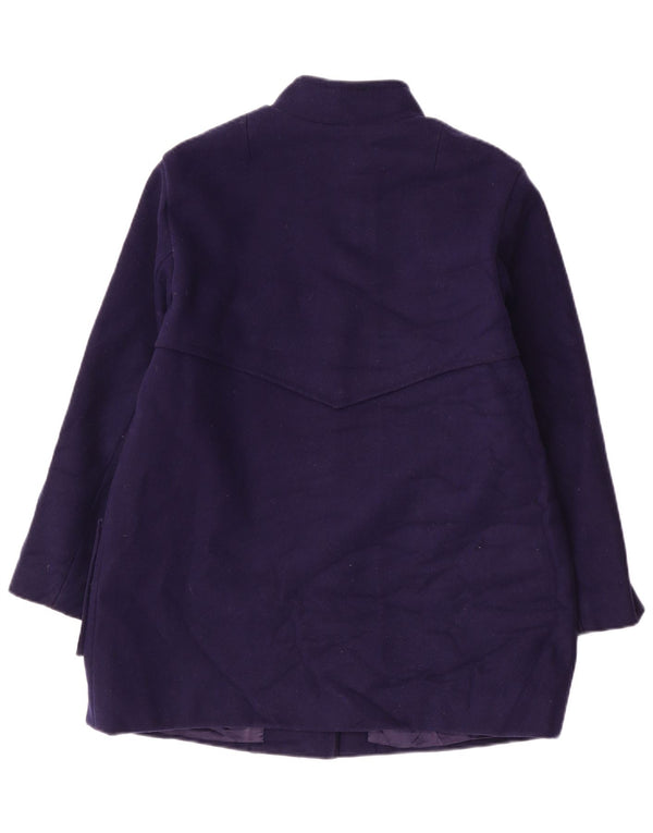 Винтажное женское пальто UK 14, средний темно-синий