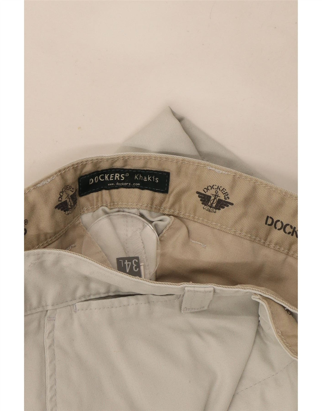 Мужские прямые брюки-чиносы Dockers цвета хаки W32 L34 серые
