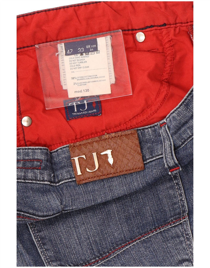 Женские узкие джинсы Trussardi W31 L27 синие