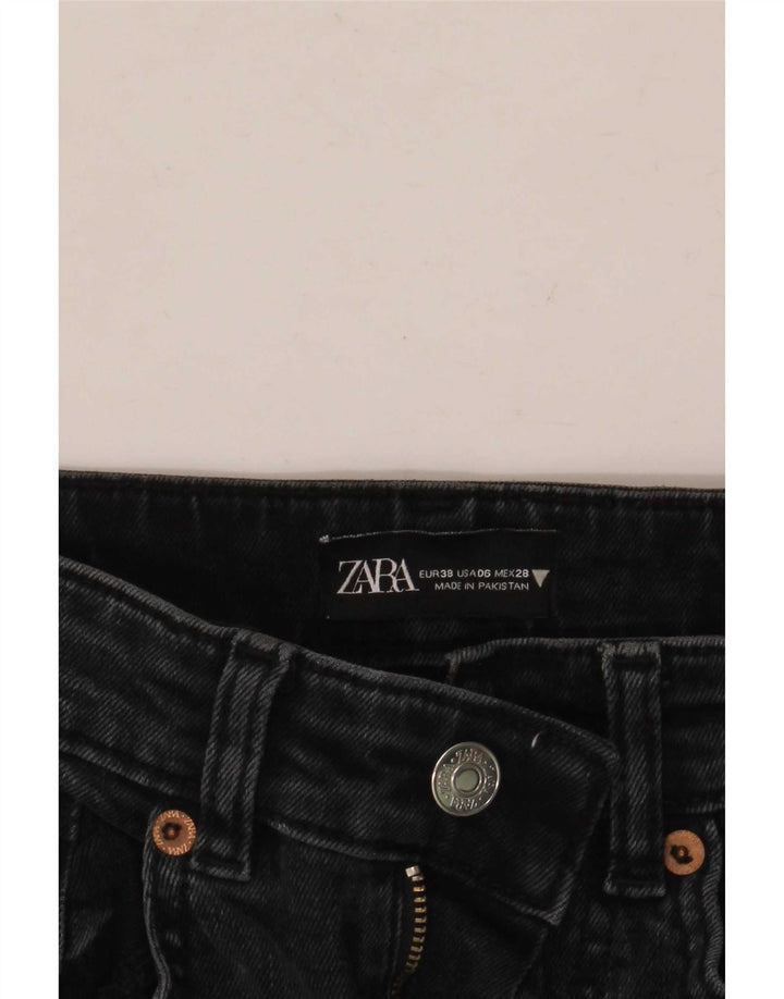 Женские расклешенные джинсы Zara EU 38 Small W28 L26, черные