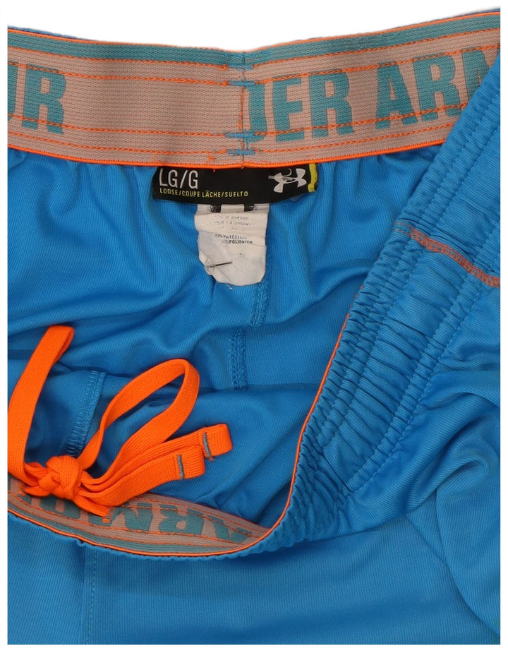 Мужские спортивные шорты свободного покроя Under Armour, большой синий полиэстер