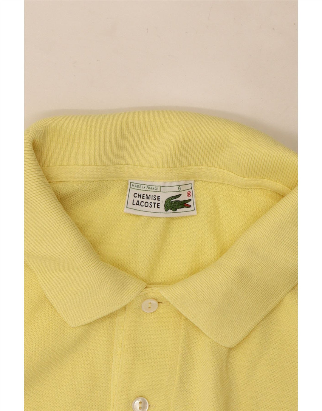 Мужская рубашка-поло Lacoste, размер 6 XL, желтая