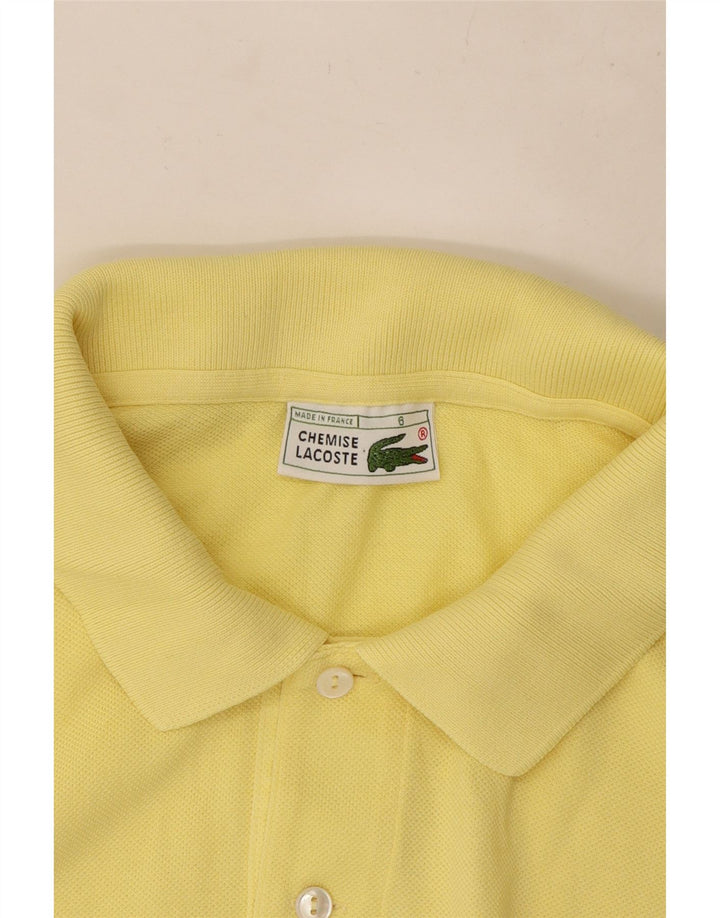 Мужская рубашка-поло Lacoste, размер 6 XL, желтая