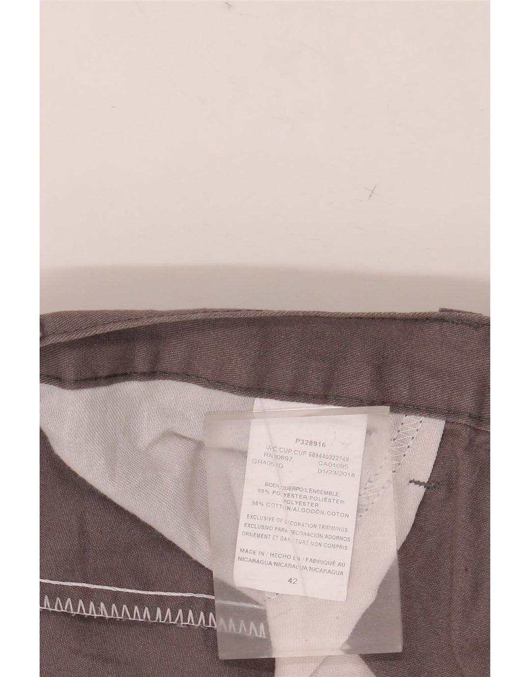 Мужские повседневные шорты DICKIES W42 2XL, серые, полиэстер с цветными блоками