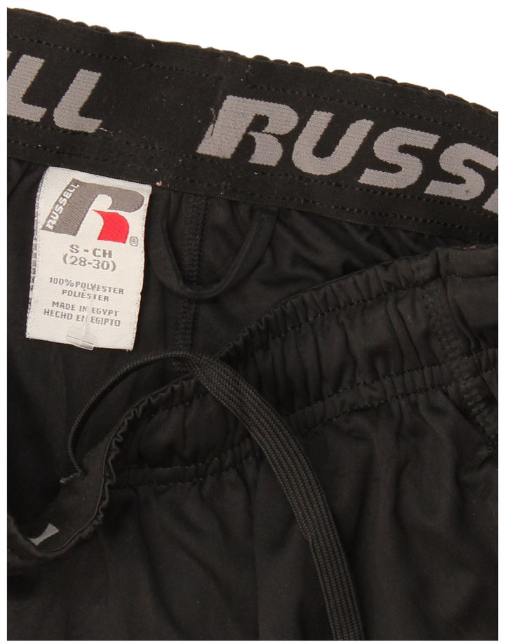 Мужские спортивные шорты RUSSELL ATHLETIC Dri-Power, маленькие черные из полиэстера