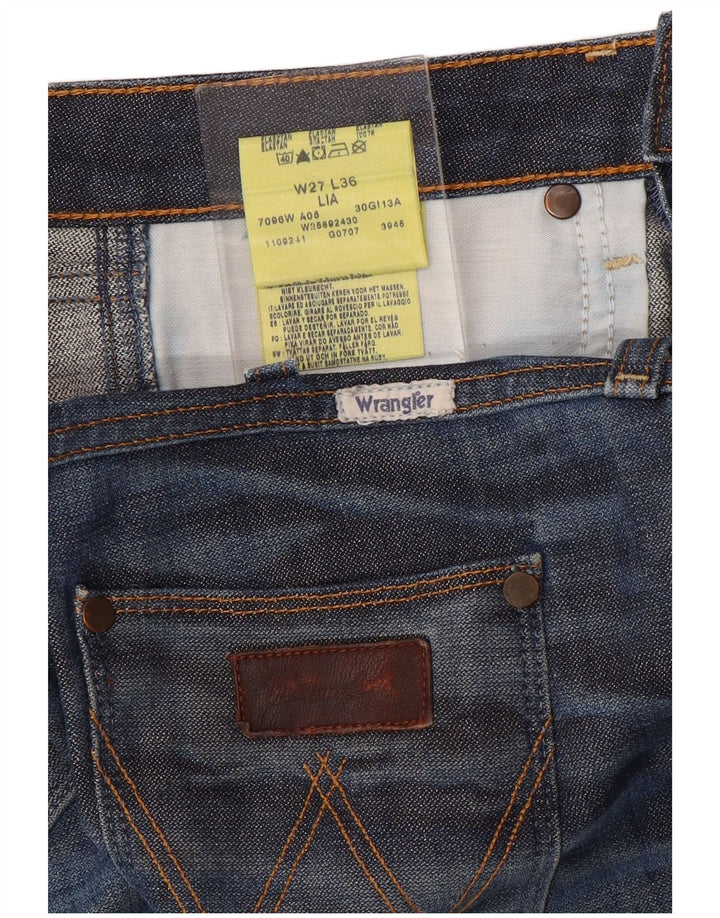 Женские прямые джинсы WRANGLER Lia W27 L36, синий хлопок