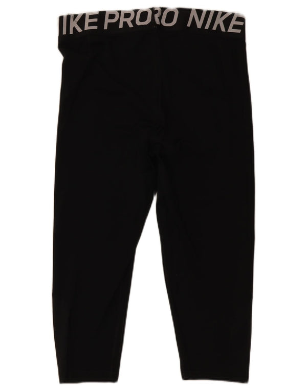 Nike Womens Dri Fit Capri Leggings UK 18 XL Black Polyester