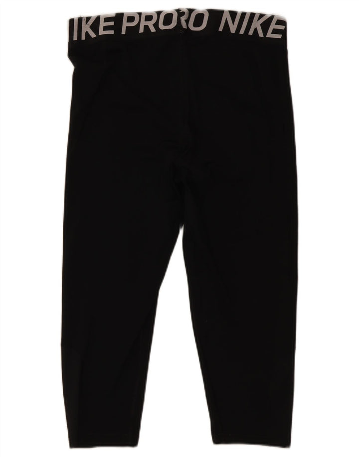 Женские леггинсы-капри Nike Dri Fit UK 18 XL, черный полиэстер