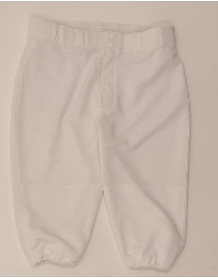 MAJESTIC Womens Bermuda Shorts W32 Large  White Vintage Majestic and Second-Hand Majestic from Messina Hembry 