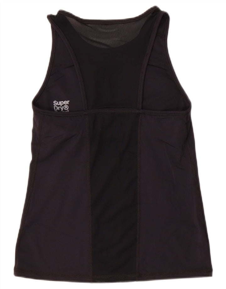 Женский жилет с рисунком Superdry Top UK 10, маленький черный нейлон