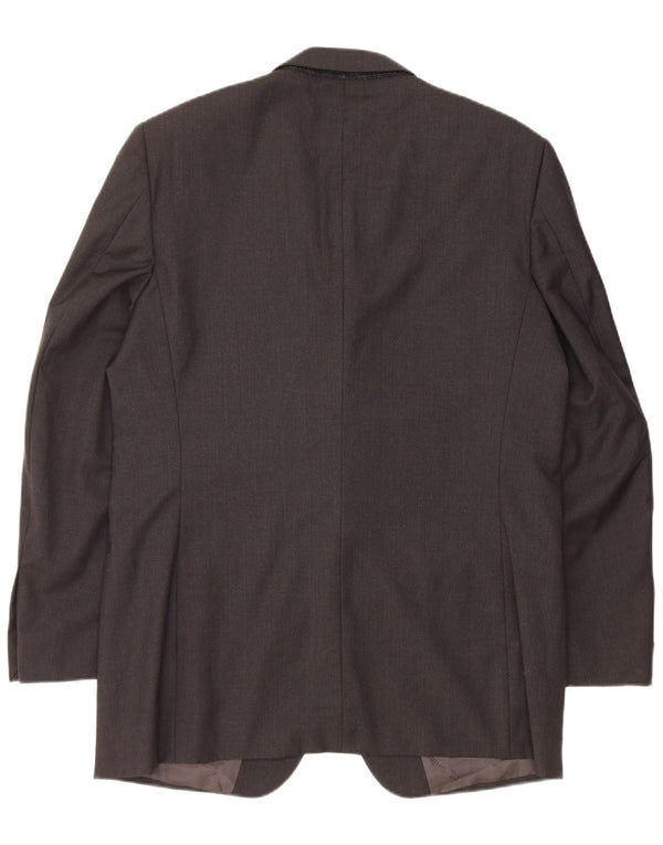 Мужской пиджак CARLO PIGNATELLI на 3 пуговицах UK 40, большой черный шерстяной пиджак