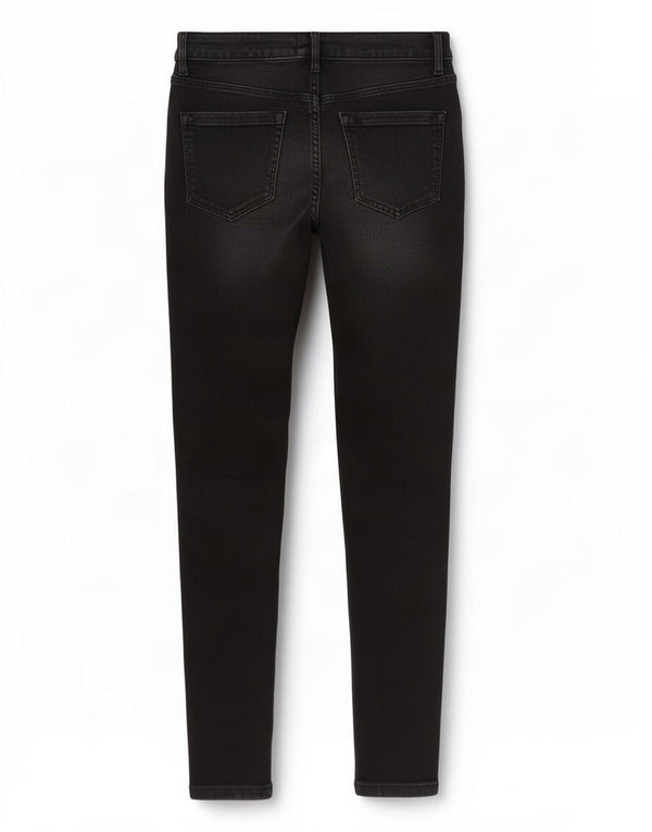 Женские джинсы скинни Jack Wills Toni с высокой посадкой W30 L30, черный хлопок