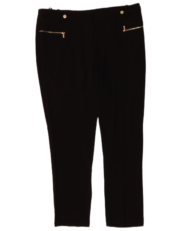 CALVIN KLEIN Женские узкие повседневные брюки США 12, большие W36 L30, черные