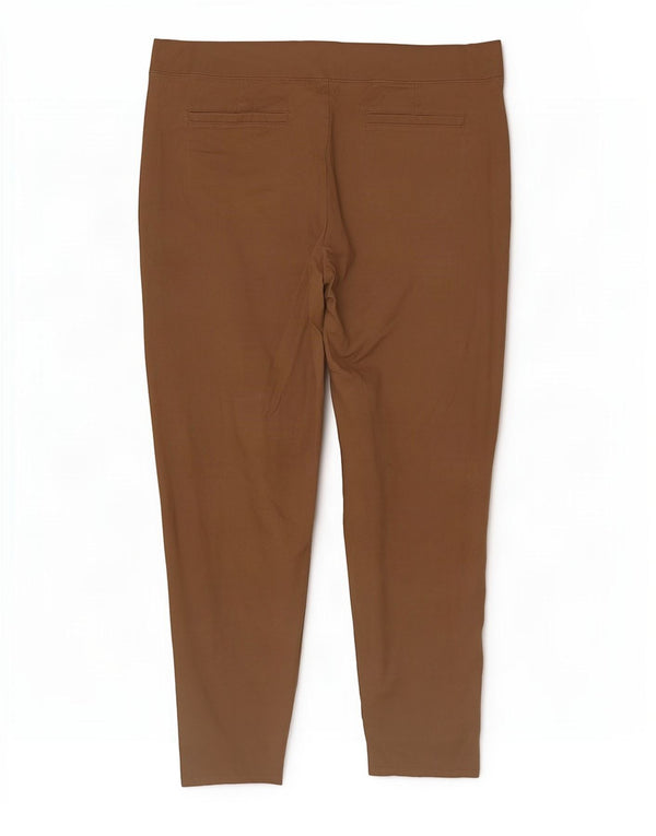 Женские укороченные джинсы джеггинсы Lee UK 20 W42 L20 Коричневые хлопковые