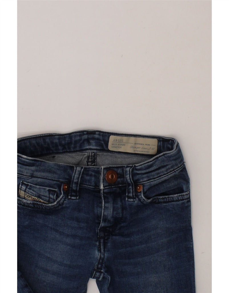 DIESEL Girls Skinzee-Low Super Slim Skinny Jeans 3-4 Years W18 L16 Blue Vintage Diesel and Second-Hand Diesel from Messina Hembry 