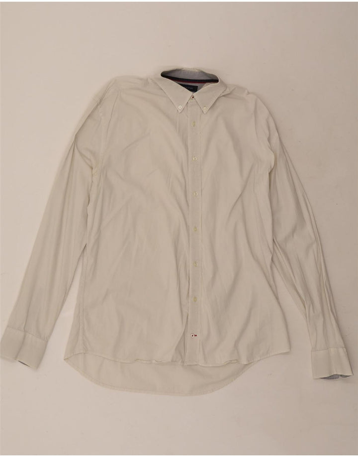 Мужская рубашка Tommy Hilfiger XL, белый хлопок