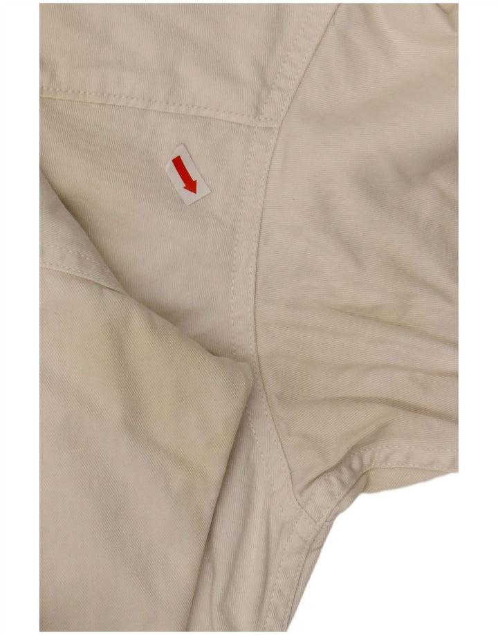 Женская джинсовая рубашка Lee UK 14, средний белый хлопок, хлопок