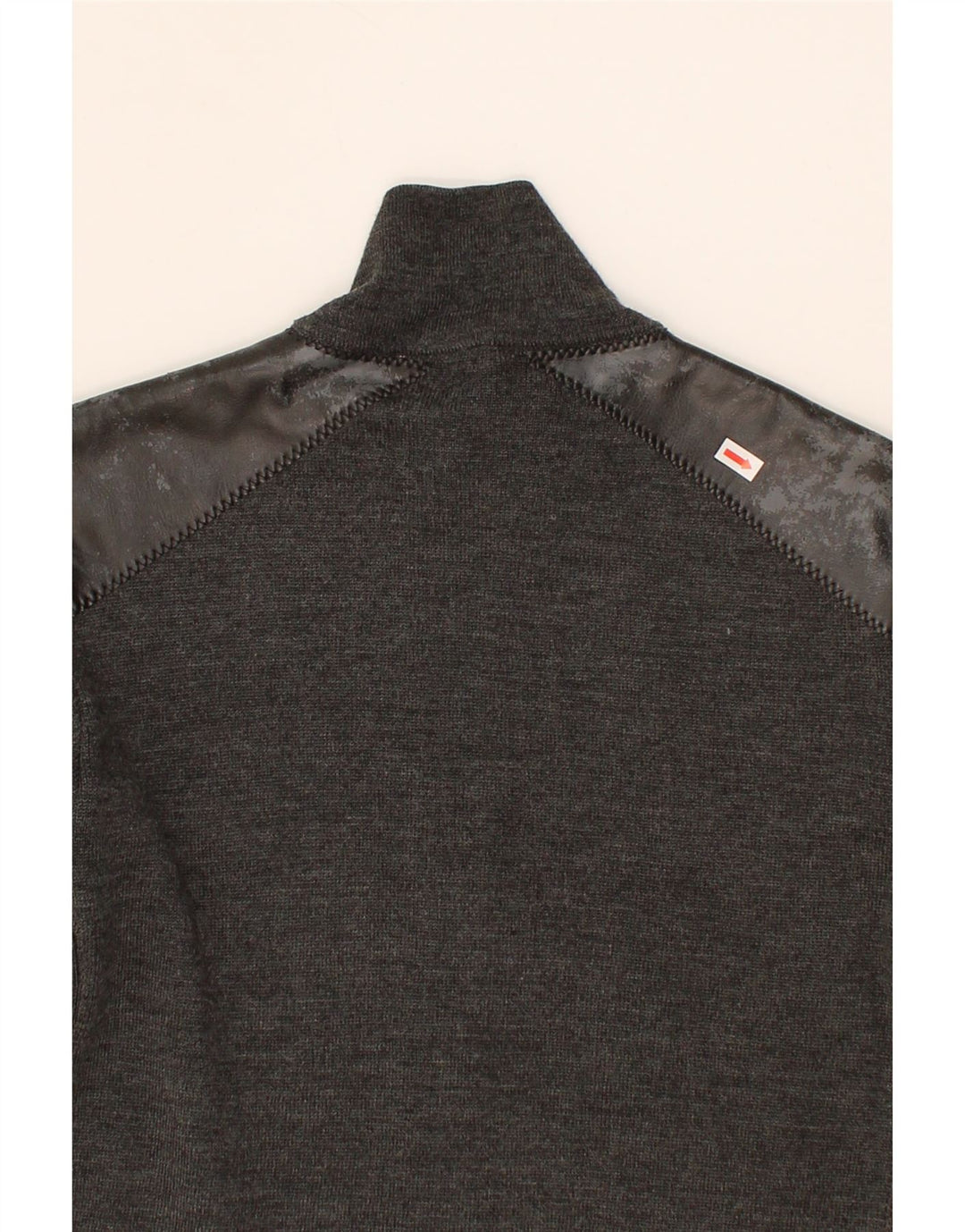 TRUSSARDI Womens Cardigan Sweater UK 12 Medium Grey Wool Vintage Trussardi and Second-Hand Trussardi from Messina Hembry 