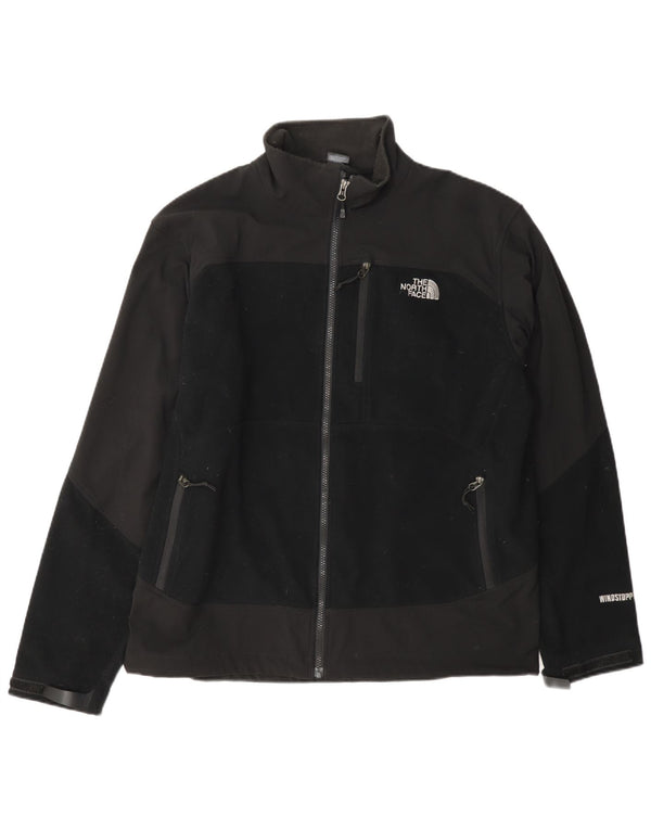 Мужская дождевик The North Face UK 40, большая черная полиэстер с цветными блоками