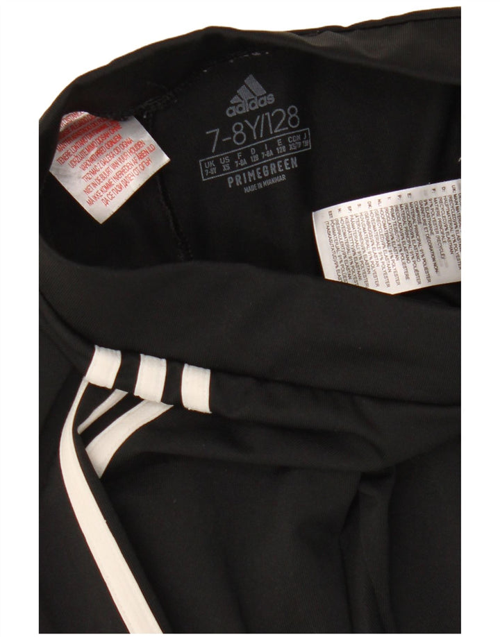 Леггинсы Adidas Aeroready для девочек 7-8 лет, черный полиэстер