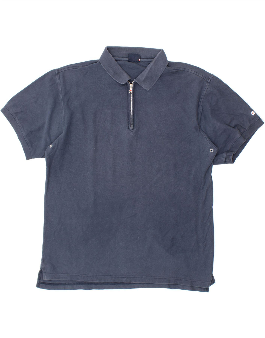 CHAMPION Mens Polo Shirt XL Navy Blue Cotton Vintage Champion and Second-Hand Champion from Messina Hembry 