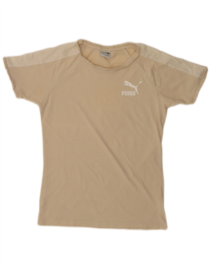 Мужская футболка Puma, маленький бежевый цветной блок