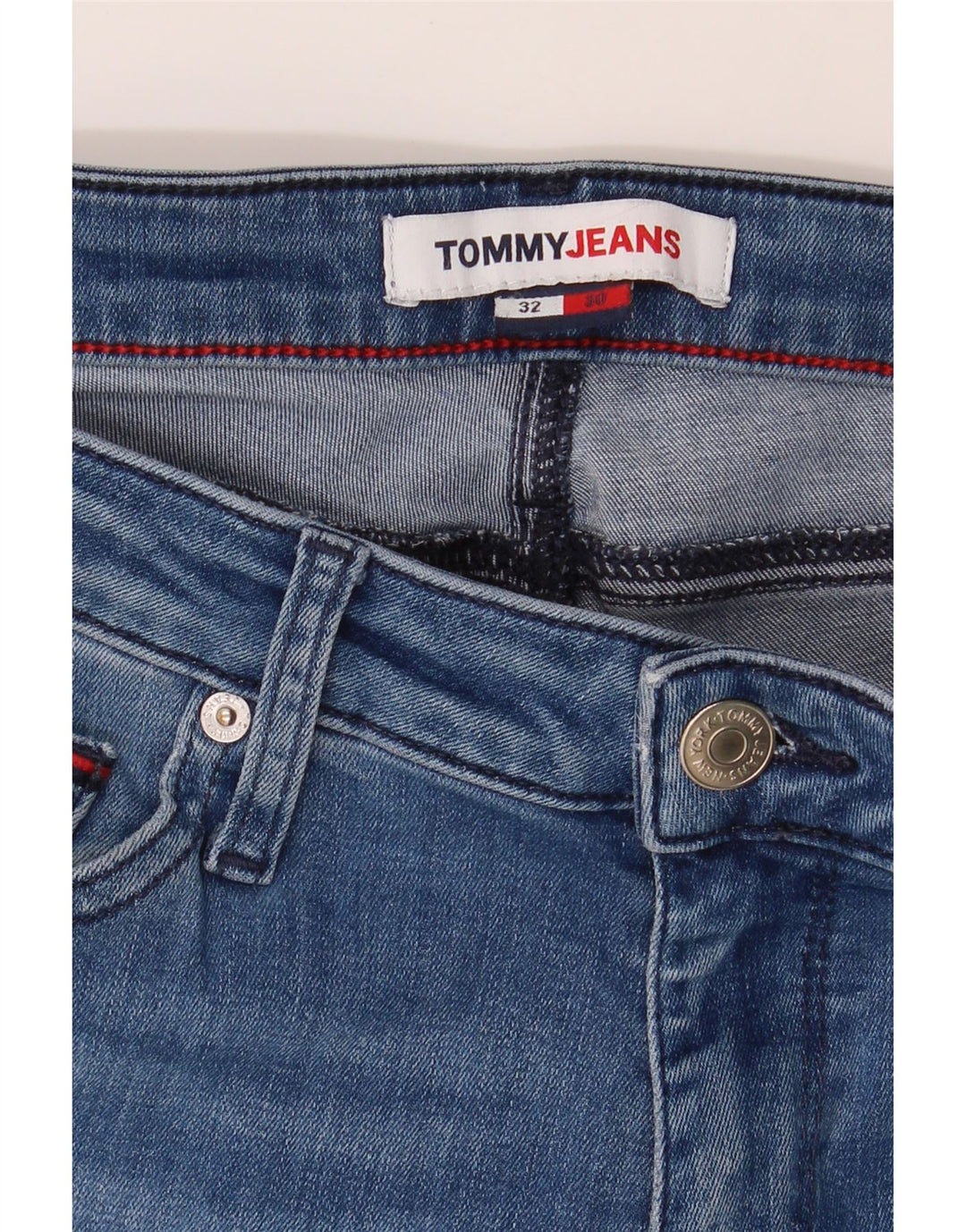 TOMMY HILFIGER Womens Skinny Jeans W32 L30 Blue Vintage Tommy Hilfiger and Second-Hand Tommy Hilfiger from Messina Hembry 