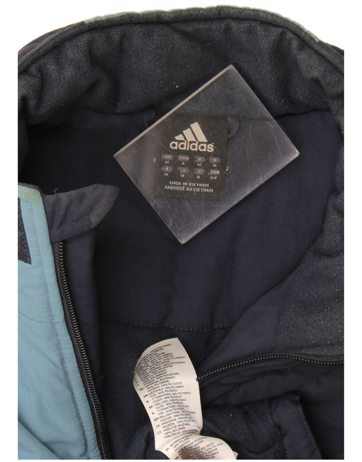 Мужская ветровка Adidas UK 38, средний темно-синий, полиамид с цветными блоками