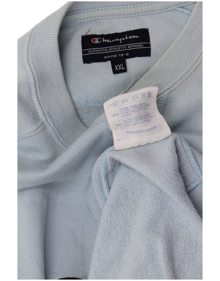 Мужской свитшот Champion с рисунком, 2XL, синий хлопок