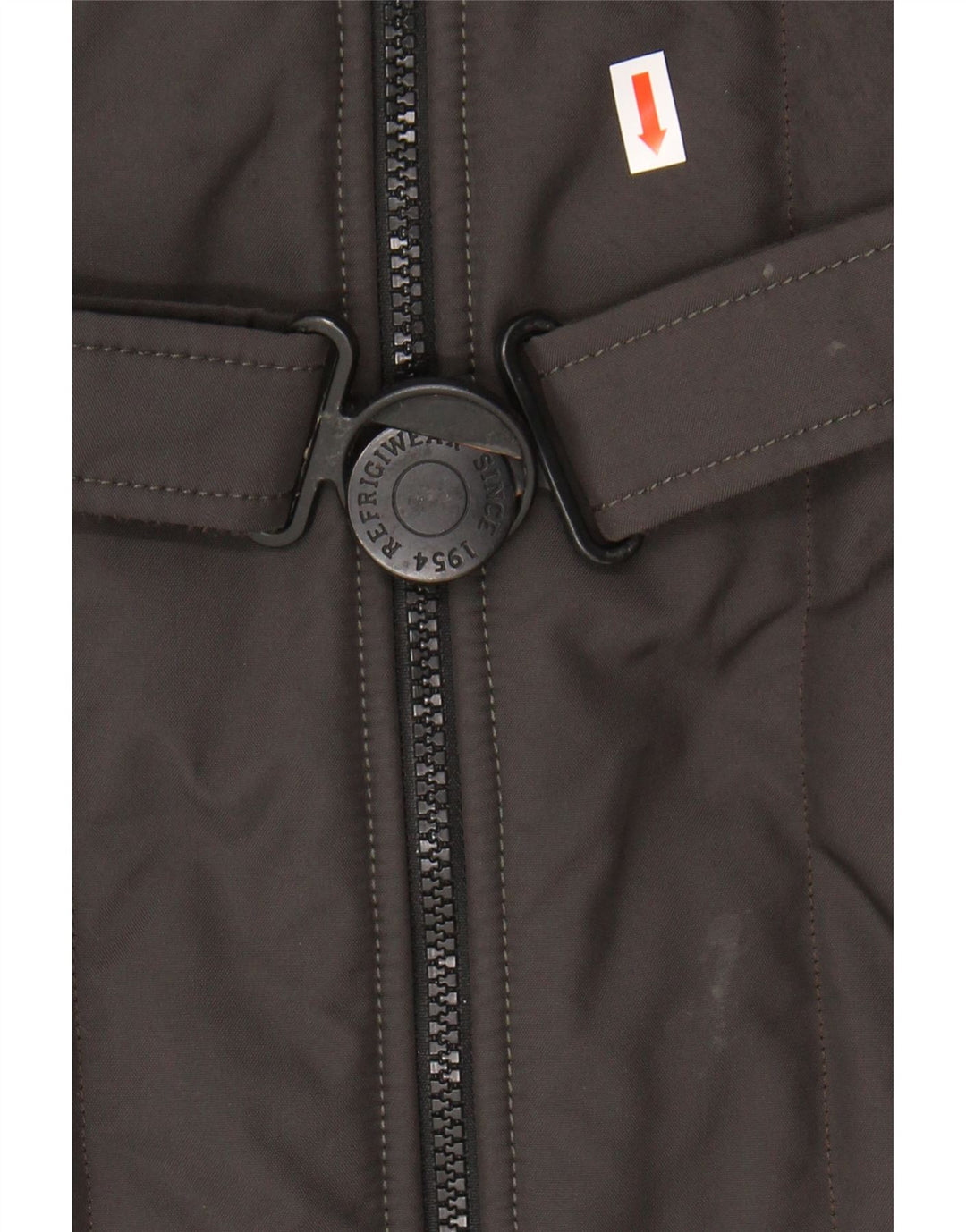 Refrigiwear Женское пуховое пальто с капюшоном IT 46, большой цвет хаки, нейлон