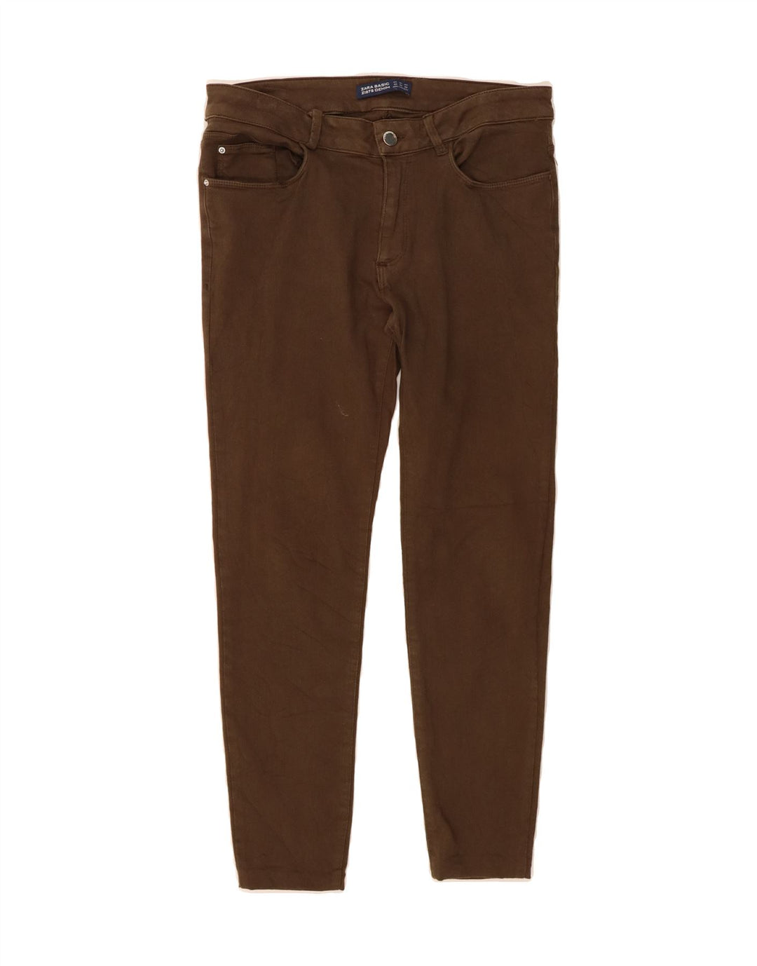 ZARA Womens Cropped Jeans EU 40 Medium W30 L26 Khaki Vintage Zara and Second-Hand Zara from Messina Hembry 