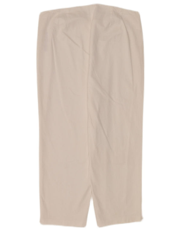 Женские капри Marks & Spencer UK 14, большие W32 L22, белый хлопок
