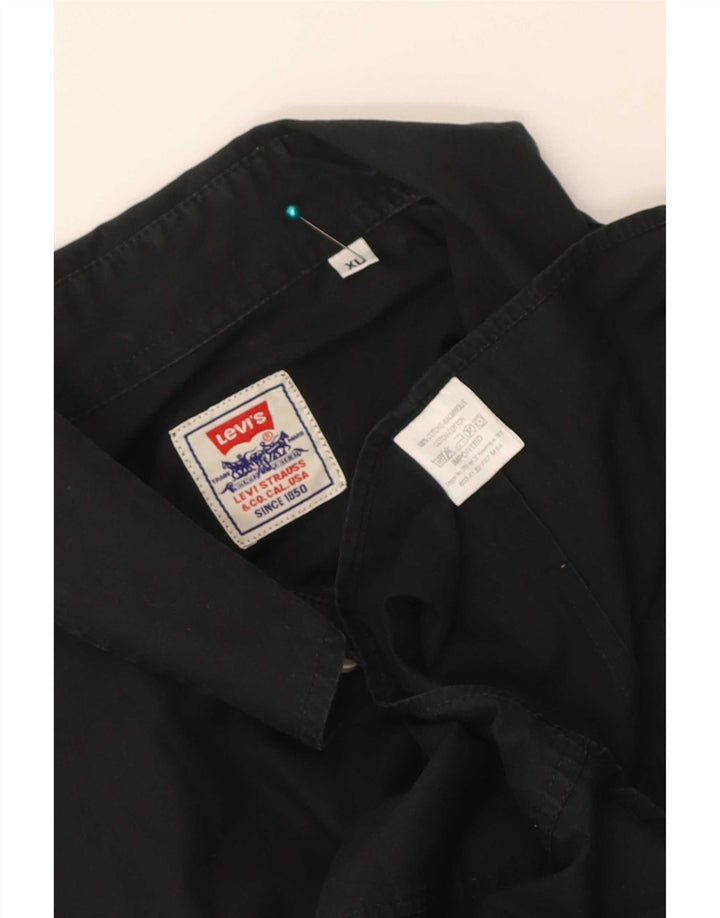 Мужская рубашка Levi's XL, черный хлопок
