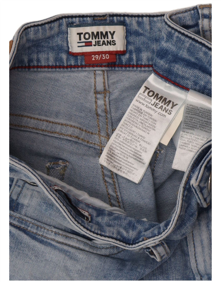 TOMMY HILFIGER Мужские узкие джинсы W29 L30 Синие хлопковые