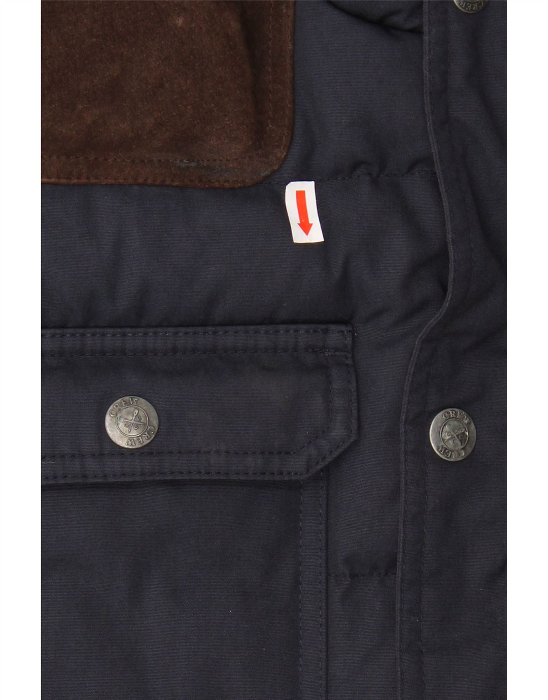 Мужская утепленная жилетка Crew Clothing UK 38, средний темно-синий полиэстер