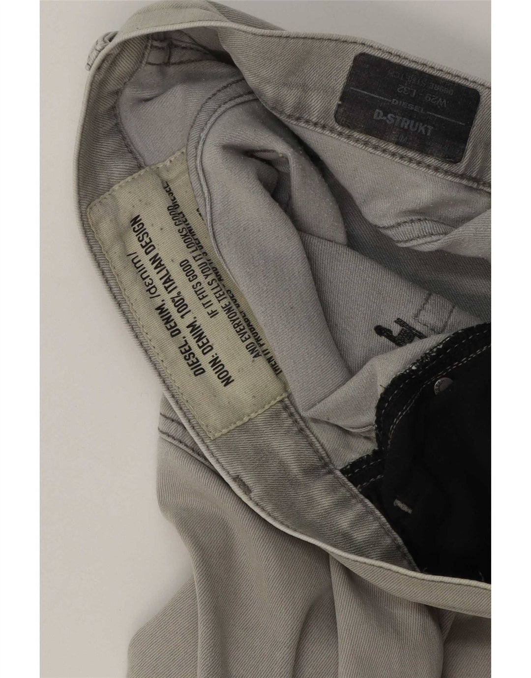 Мужские джинсы Diesel D-Strukt Slim W29 L32 Серые